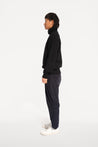 oftt - 04 - half-zip heavy knit  jumper - black - merino wool - image 6