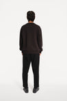 oftt - 02- reversible sweatshirt - black - organic cotton fleece - image 5