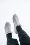oftt - 00 - vegan trainers white-natural rubber sole, organic cotton shoe laces and recycled foam insole