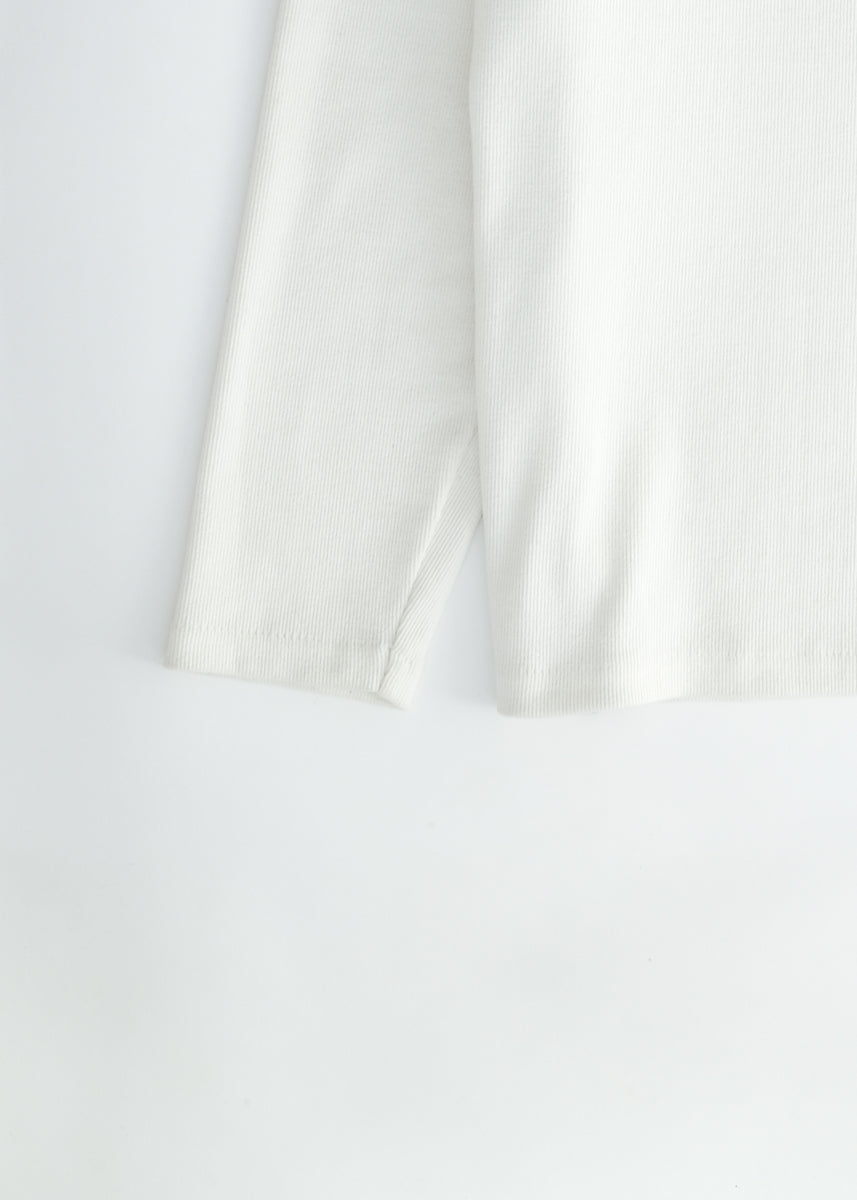 oftt - 04 - turtleneck - natural white - organic cotton - image  3