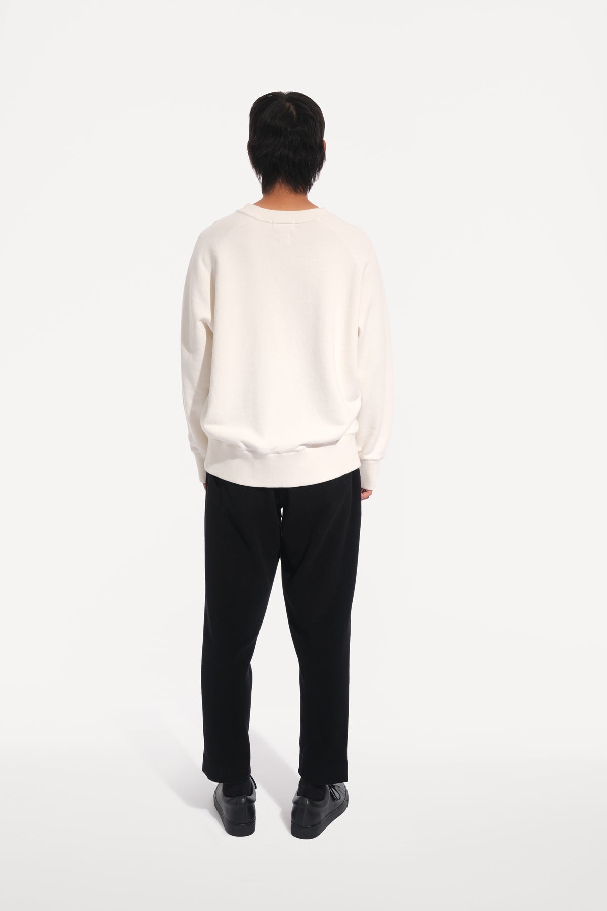 oftt - 02- heavyweight sweatshirt - natural white - organic cotton fleece - image 6