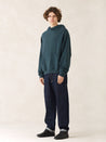 oftt - 03 - heavyweight hooded sweatshirt - green - organic cotton fleece 
