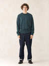 oftt - 02- heavyweight sweatshirt - green - organic cotton fleece