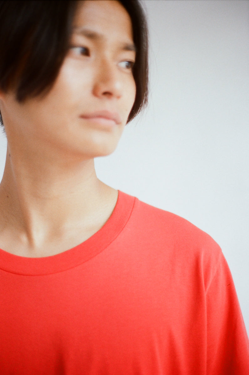 oftt - 01 - perfect fit t-shirt - solar red - organic cotton 