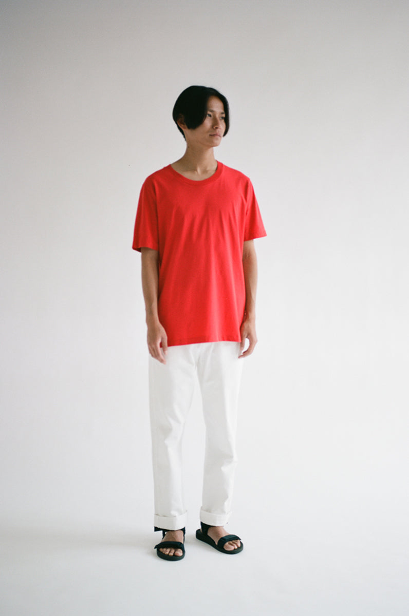 oftt - 01 - perfect fit t-shirt - solar red - organic cotton