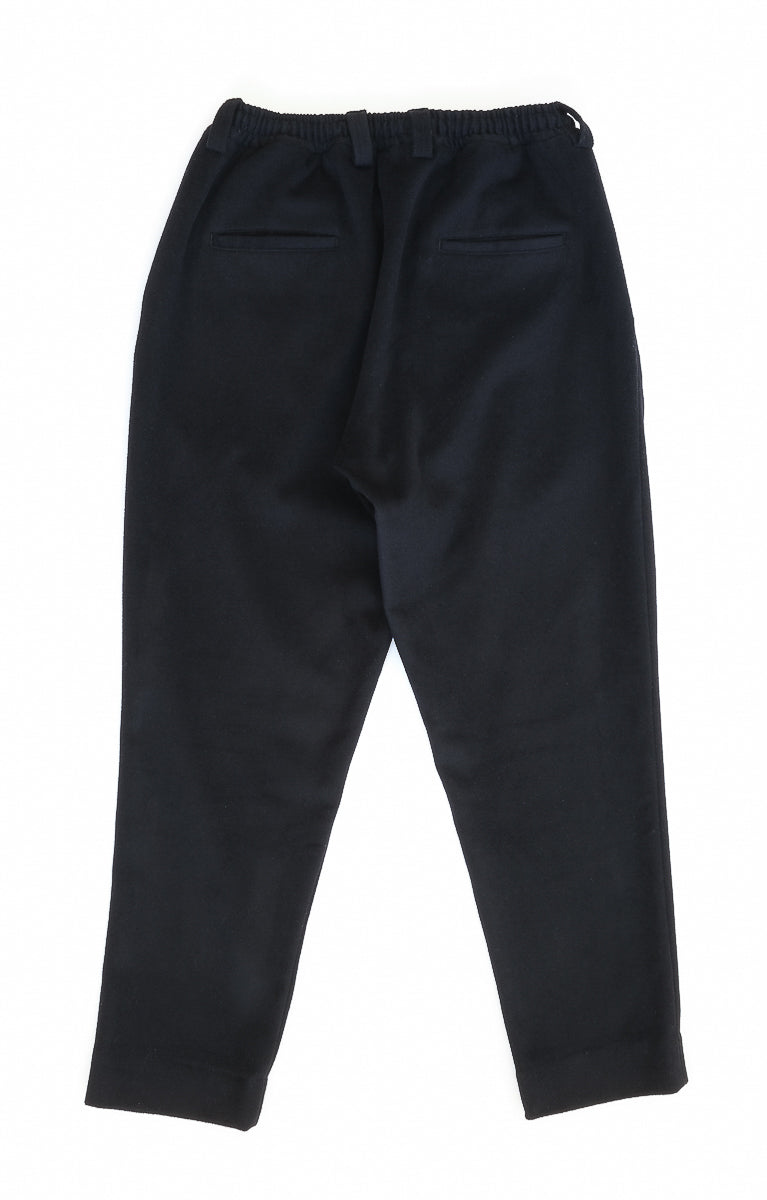 oftt - 08 - Pleated Cashmere Trousers- black- cashmere-wool blend