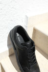 oftt - 00 - vegan trainers black -natural rubber sole, organic cotton shoe laces and recycled foam insole