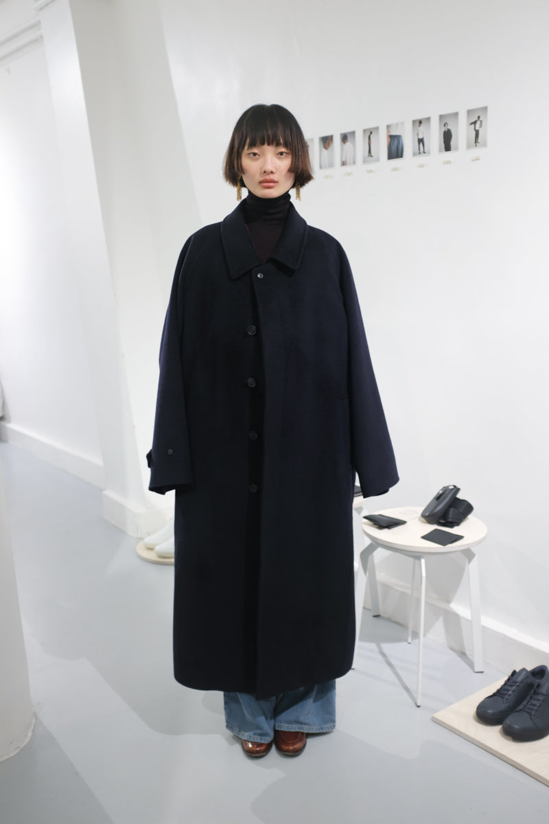 oftt - 10/10 - cashmere oversized coat - dark navy