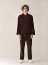 oftt - 08 - Pleated Corduroy Trousers & Jacket- brown- organic cotton
