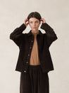 09 oftt  - corduroy jacket and trousers - brown