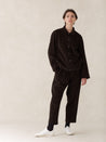 09 oftt  - corduroy jacket and trousers - brown