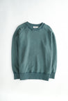 oftt - 02- heavyweight sweatshirt - green - organic cotton fleece - image 2