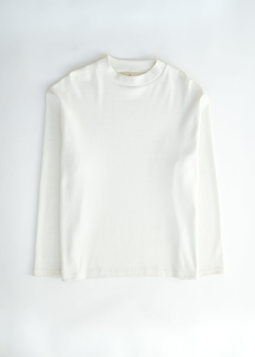 oftt - 04 - turtleneck - natural white - organic cotton - image  2
